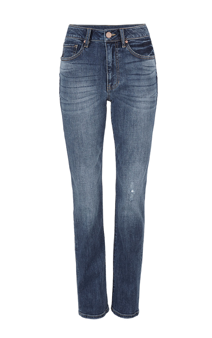 cabi high straight jeans