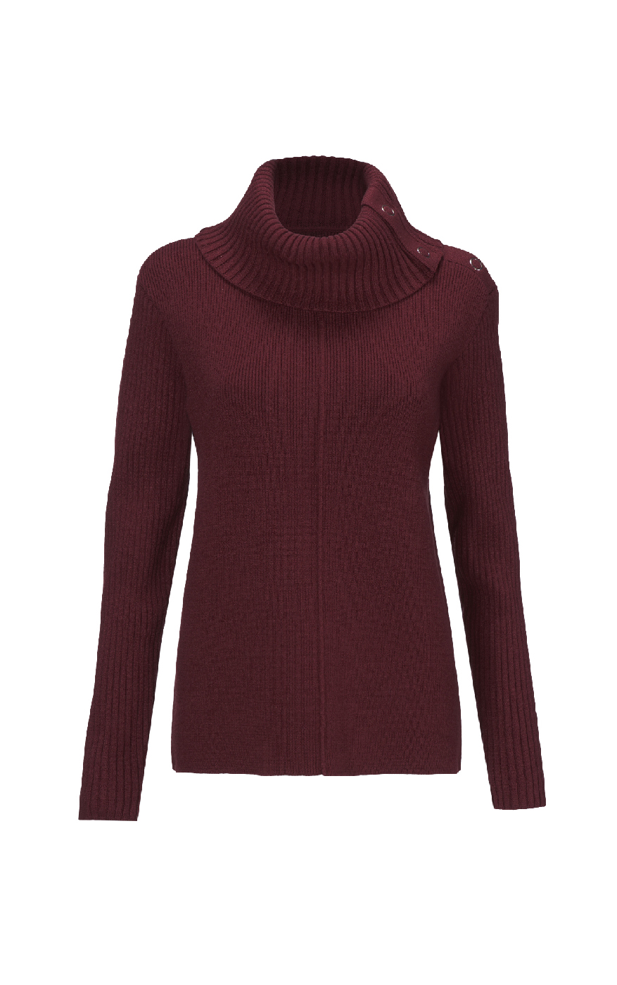 CAbi Ecru Slip Stitch Sweater L 