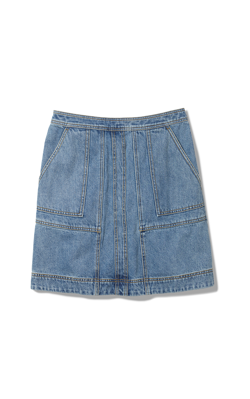 Denim Patched Skirt | cabi Spring 2024