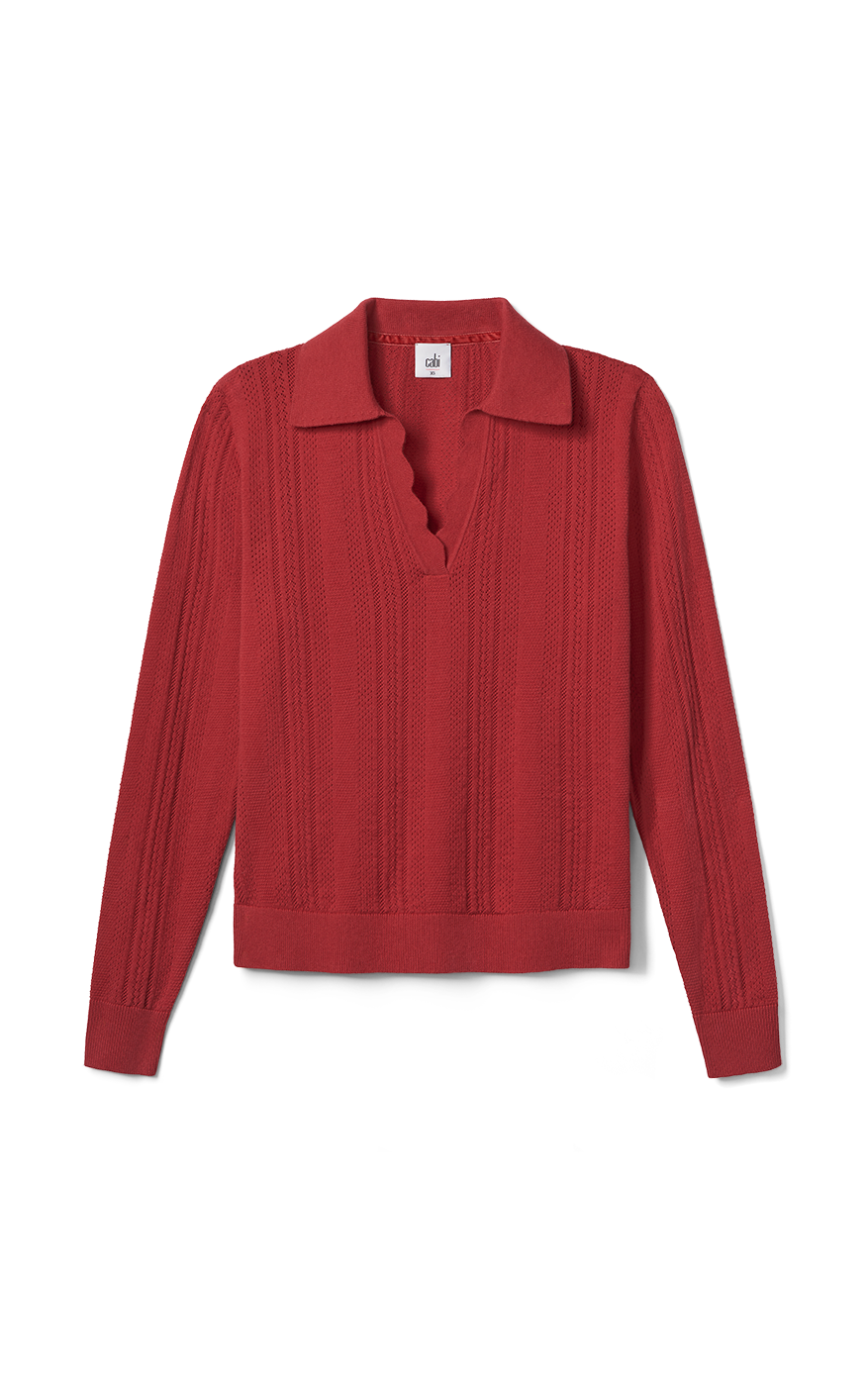 Cabi Playoff Pullover Cable Knit Sweater Tunic Sienna Brick Red 4280 Women deals Small